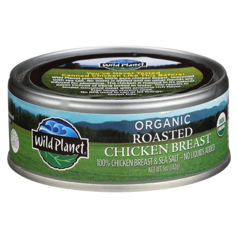 Wild Planet, Organic Roasted Chicken Breast, 5 Oz(Case Of 12) Wild Planet