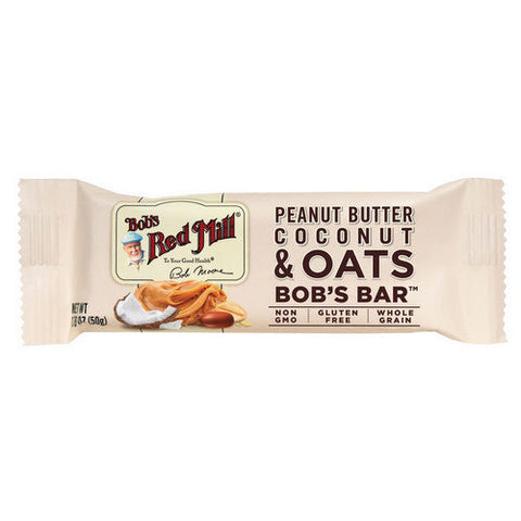 Bobs Red Mill, Peanut Butter Coconut & Oats Bob's Bar, 1.76 Oz(Case Of 12) Bobs Red Mill